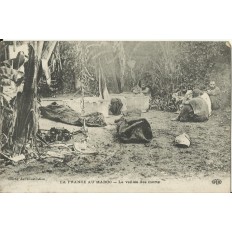 CPA: MAROC, LA FRANCE AU MAROC, la Veillée des Morts, vers 1900