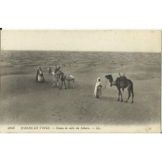 CPA: DUNES de SABLE DU SAHARA, CHAMELIERS, vers 1900