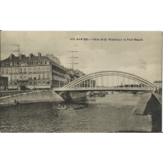 CPA: NANTES, HOTEL DE LA VILLESTREUX ET PONT MAUDIT, vers 1920