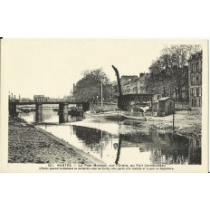 CPA: NANTES,Le Pont Morand, Port Communeau, vers 1920