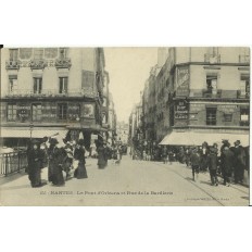 CPA: NANTES, Le Pont d'Orléans et Rue de la Barillerie, vers 1910