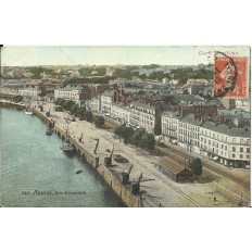 CPA: NANTES, Vue Générale en couleurs, vers 1910