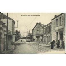 CPA: NANTES, Arret du Tramway à Sèvres, vers 1910