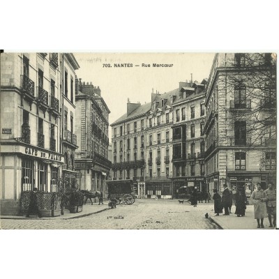 CPA: NANTES, Rue Mercoeur, années 1900
