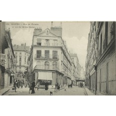 CPA: NANTES, Rue de l'Echelle et rue de l'Arche-Sèche, vers 1900