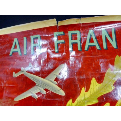 Lucien BOUCHER, AFFICHE AIR FRANCE ORIGINALE 1949, ORIENT / EXTREME-ORIENT