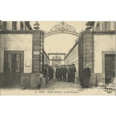 CPA: BREST, Hopital Maritime - Entrée Principale, vers 1910