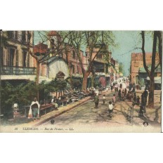 CPA: MAROC, TLEMCEN, Rue de France, années 1910