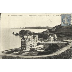 CPA: PERROS-GUIREC, TRESTRIGNEL, La Pointe du Chateau, années 1930