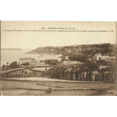 CPA: PERROS-GUIREC, Plage Trestraou vue de la Clarté, années 1920