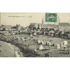 CPA: SAINT-QUAY, La Plage, années 1910