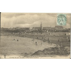 CPA: ST-QUAY, Vue Générale de la Plage, 1900