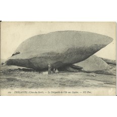 CPA: TREGASTEL, Le Dirigeable de l'Ile aux Lapins, années 1910