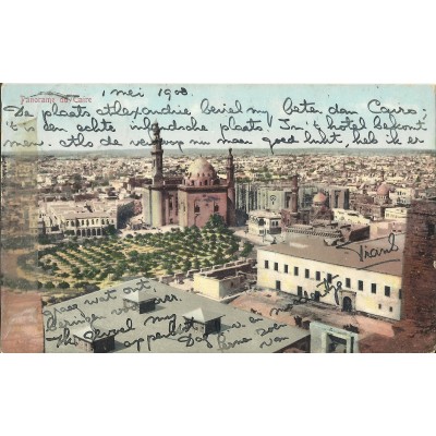 CPA: EGYPTE, Panorama du Caire, années 1900