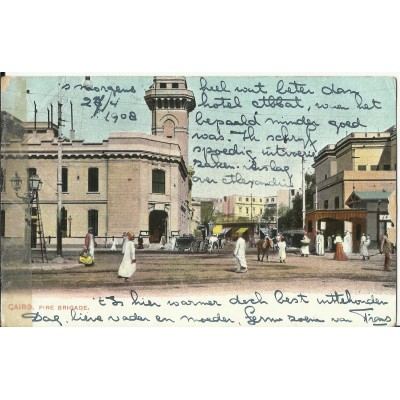 CPA: EGYPTE, Le Caire, La Brigade du Feu, années 1900