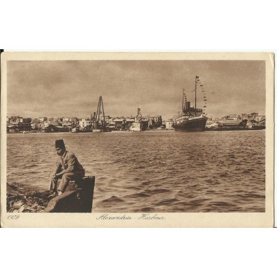 CPA: EGYPTE, Le Port d'Alexandrie, années 1910