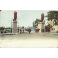 CPA: EGYPTE, Kasre El Nil Bridge, années 1920