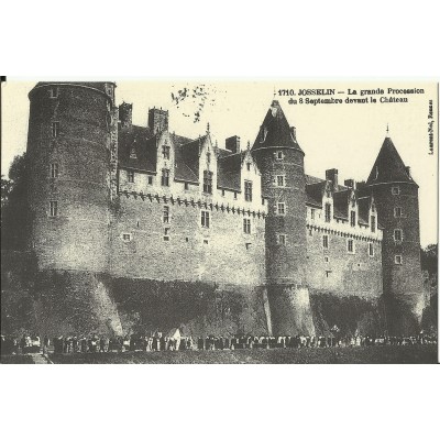 CPA (REPROD): JOSSELIN, La Grande Procession du 8 sept., vers 1900.