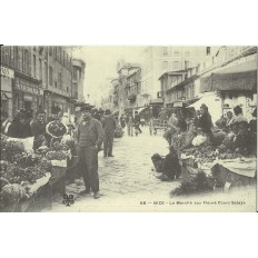 CPA: (REPRO) NICE, Le Marché aux Fleurs, vers 1900.