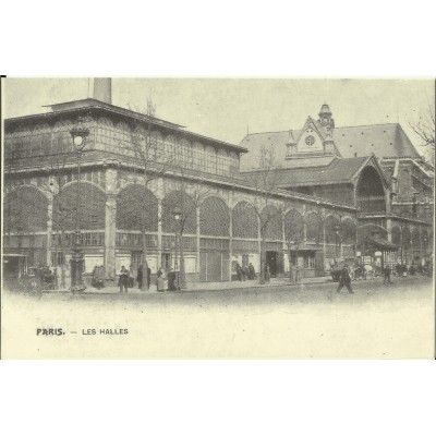 CPA: (REPRO) PARIS, Les Halles, vers 1900.