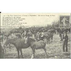 CPA: (REPRO). LESSAY, La Foire Ste-Croix, vers 1900.