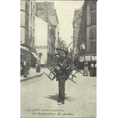 CPA: (REPRO) PARIS, Le Rempailleur de chaises, vers 1900.