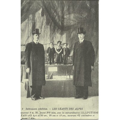 CPA: (REPRO). BEARN. Exhibition. Géants des Alpes, vers 1900.