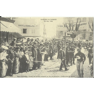 CPA: (REPRO). PARIS, La Marche de l'Armée, 29 Mai 1904.