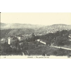 CPA: (REPRO). GRASSE, Vue Générale (Est), vers 1900.