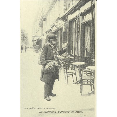 CPA: (REPRO). PARIS, Le Marchand d'articles de Caves, vers 1900.