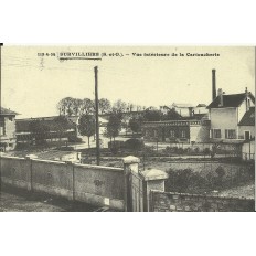 CPA: (REPRO). SURVILLIERS, Vue Intérieure de la Cartoucherie, vers 1900.