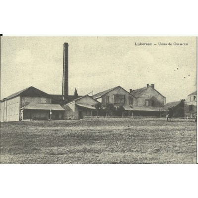 CPA: (REPRO). LUBERSAC, Usine de Conserves, vers 1900.