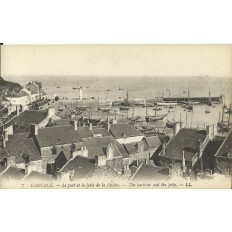 CPA: CANCALE, Le Port et la Jetée de la Fenetre, vers 1900.