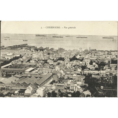 CPA: CHERBOURG, Vue Générale, vers 1900