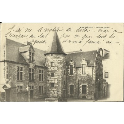 CPA: AVRANCHES, Palais de Justice, vers 1900