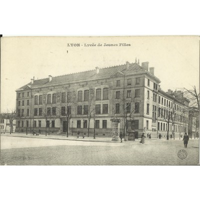 CPA: LYON, Lycée de Jeunes Filles, vers 1900.