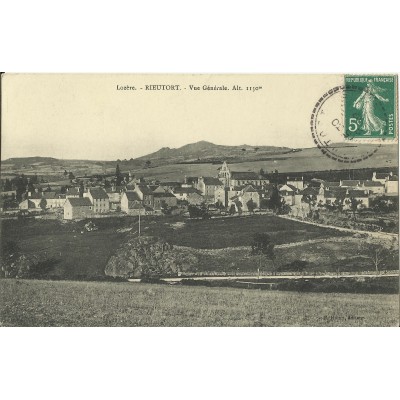 CPA: RIEUTORT, Vue Générale, vers 1910