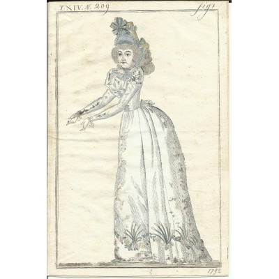 GRAVURE de MODE du XVIIIe s. ENGRAVING FASHION XVIIIth. (8)