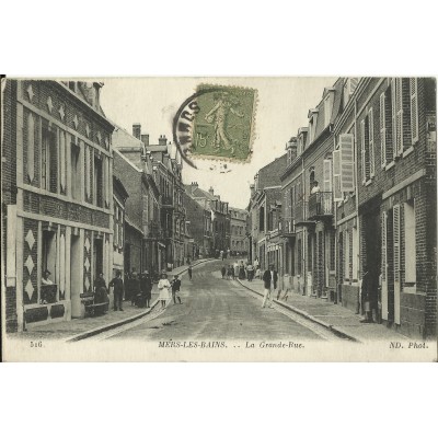CPA: MERS-LES-BAINS, La Grande Rue, vers 1910