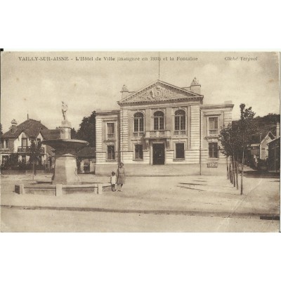 CPA: VAILLY-sur-AISNE, Hotel de Ville, vers 1930