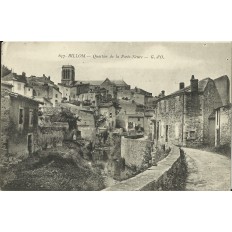 CPA: BILLOM, Quartier de la Porte-Neuve, vers 1910