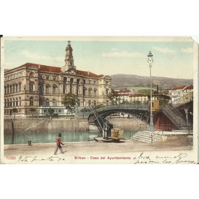 CPA: BILBAO, Casa del Ayuntamiento, années / anos 1910