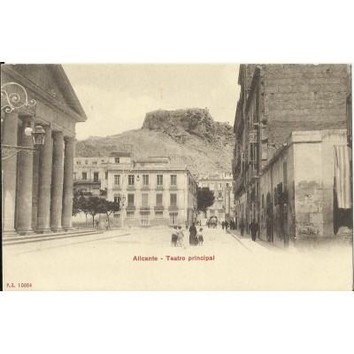 CPA: ALICANTE, Teatro Municipal, années / anos 1900