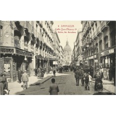 CPA: ZARAGOZA, Calle Don Alfonso I°, années / anos 1910