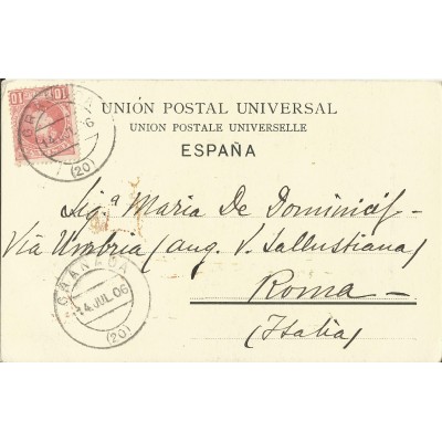 CPA: GRANADA, Mirador del Generalife, années / anos 1900