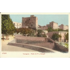 CPA: TARRAGONA, Paseo de Pi y Margall, années / anos 1900