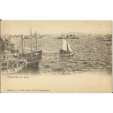 CPA: URUGUAY, Montévidéo, La Bahia, années / anos 1900