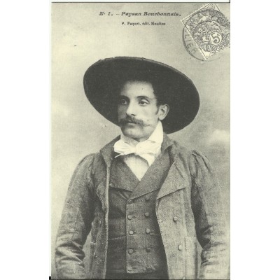 CPA: (REPRO). Paysan Bourbonnais, vers 1900.