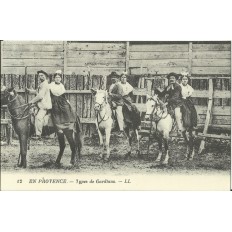 CPA: (REPRO). PROVENCE, Types de Gardians, vers 1900.