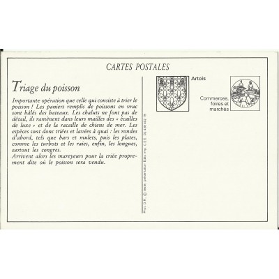 CPA: (REPRO). BOULOGNE-sur-MER, Le Triage du Poisson, vers 1900.